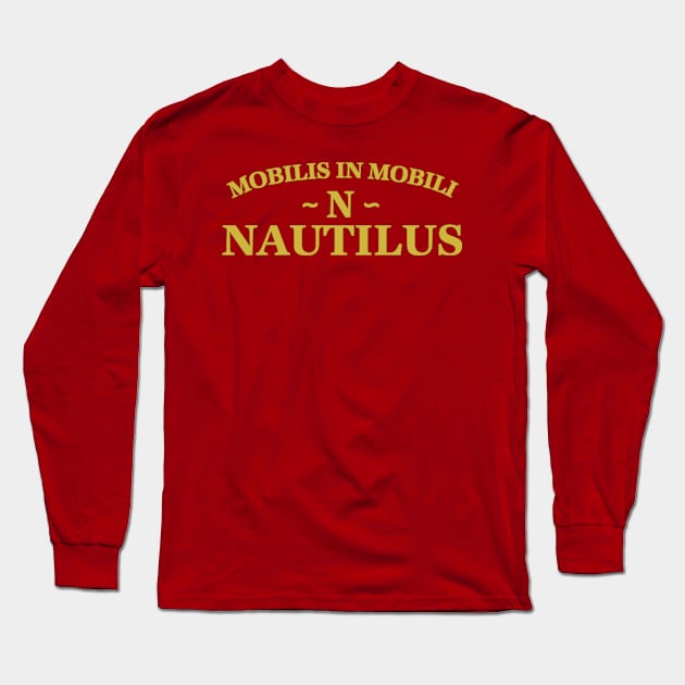 Nautilus Motto Long Sleeve T-Shirt by J. Rufus T-Shirtery